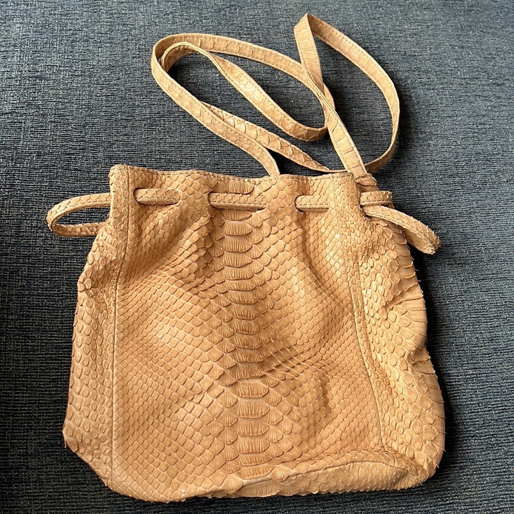Hunting Season Camel Python Bag - image 2